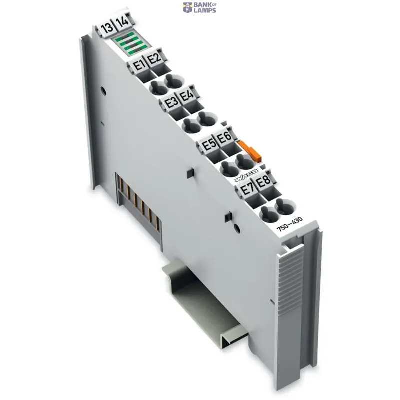 WAGO Digital Input Module 8-Channel, 24 VDC, 3 ms, Light Gray 750-430