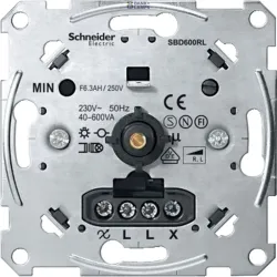 Schneider Electric MTN5133-0000 — Dimmer Merten Antique 600 W, Rotary Insert For Inductive Load, 40–600 W/VA