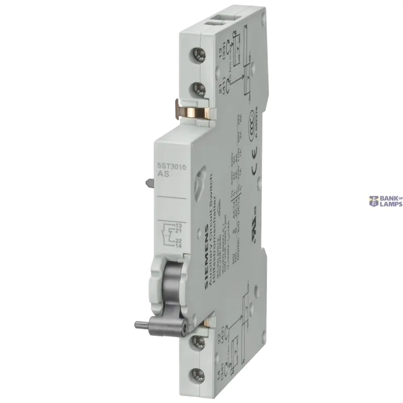 Siemens Auxiliary switch, low power rating, 1NO+1NC for 5SL, 5SY 5ST3013