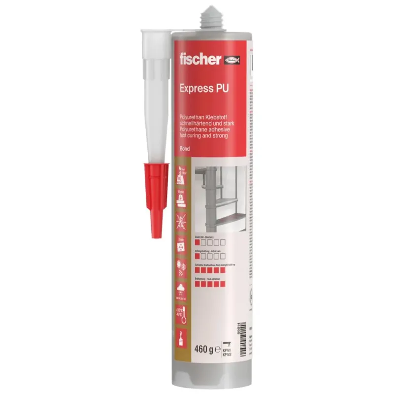Fischer Poliuretāna līme EXPRESS PU, bēšs, 310 ml, FISCHER 61-59014