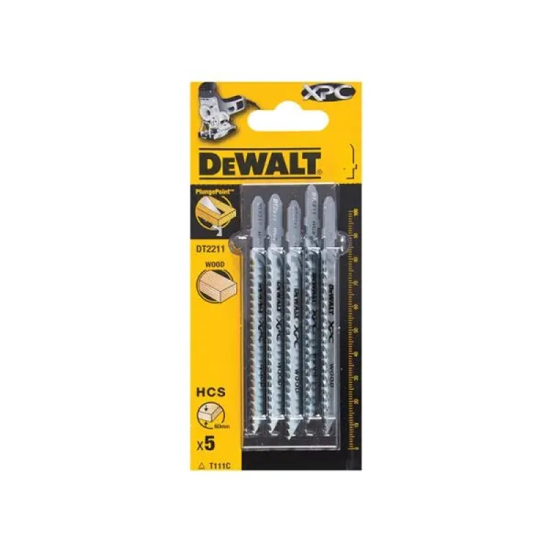 DeWalt Jigsaw Blade for Wood XPC Kit (5pcs) DT2211-QZ DeWALT DT2211-QZ