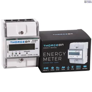 THORGEON 01003 — 3-Phase DIN Energy Meter 100A