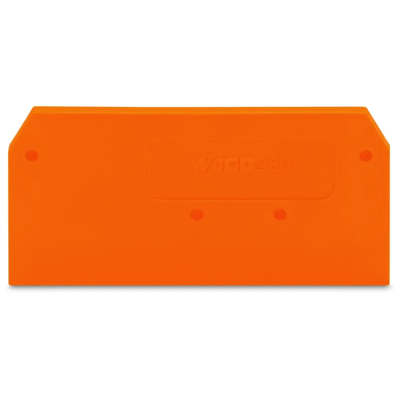 WAGO End and Intermediate Plate Orange, 2.5 mm Thick 280-309
