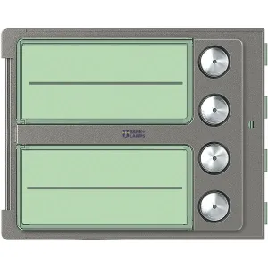 BTicino 352045 — Cover Plate Sfera Robur IP20, 4 Push Buttons, 1 Module Horizontal, 1 Unit, Brass BTicino 352045 — Cover Plate Sfera Robur IP20, 4 Push Buttons, 1 Module Horizontal, 1 Unit, Brass
