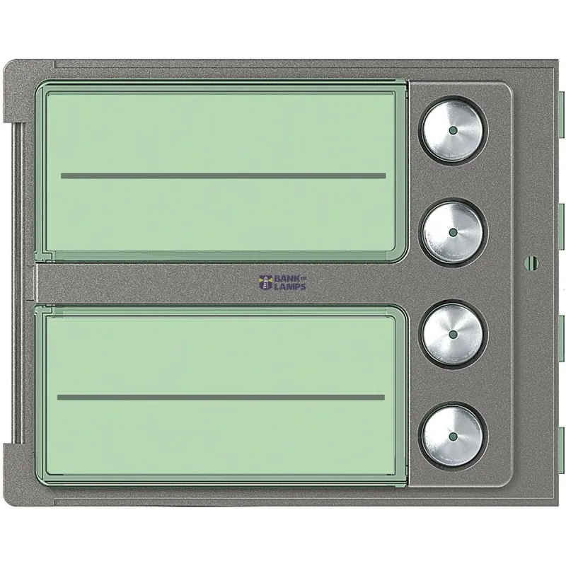 BTicino Cover Plate Sfera Robur IP20, 4 Push Buttons, 1 Module 352045