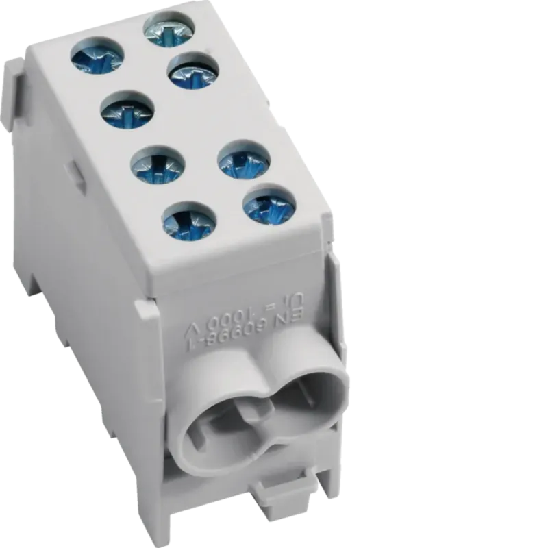 Hager Distributor 100 A, 2x35mmp / 2x25mmp, Grey KH35L