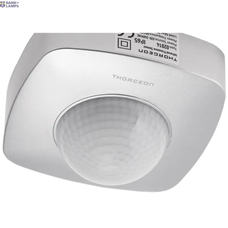 THORGEON Presence Sensor 20m 2000W IP65 Silver 02014