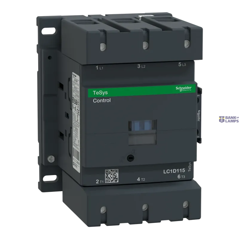 Schneider Electric Contactor TeSys Deca, 3P, 115 A, 440 V, 3NO, IP20, 220 V LC1D115M7