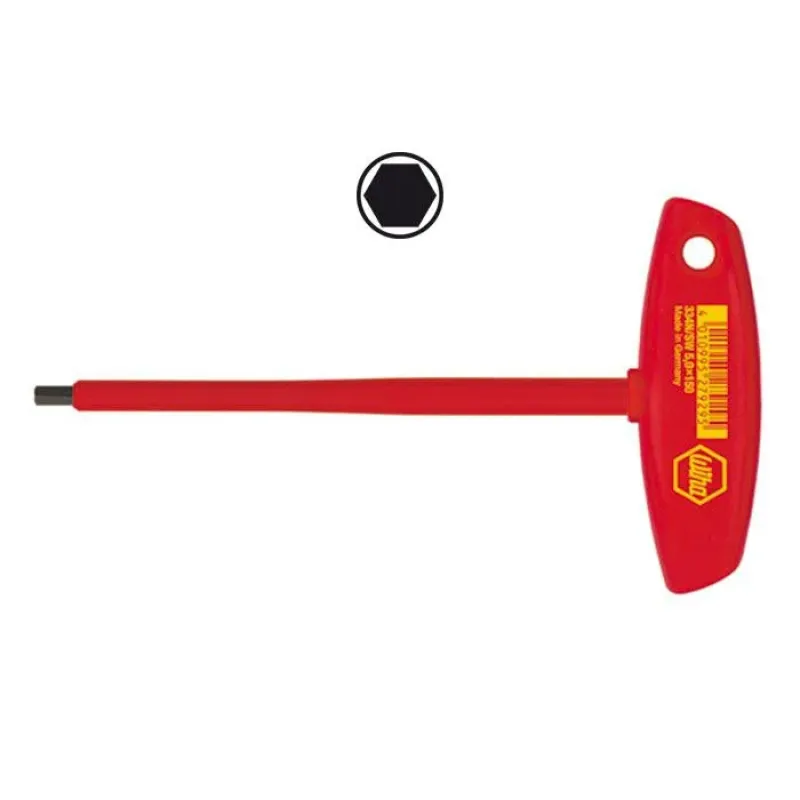 Wiha VDE-Insulated T-Shaped Handle Hexagon Nut Driver 336N Width 27933