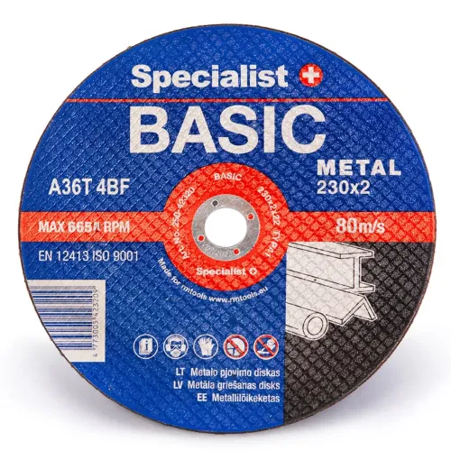 Specialist+ SPECIALIST+ metāla griešanas disks BASIC, 230 x 2 x 22 mm 250-42320