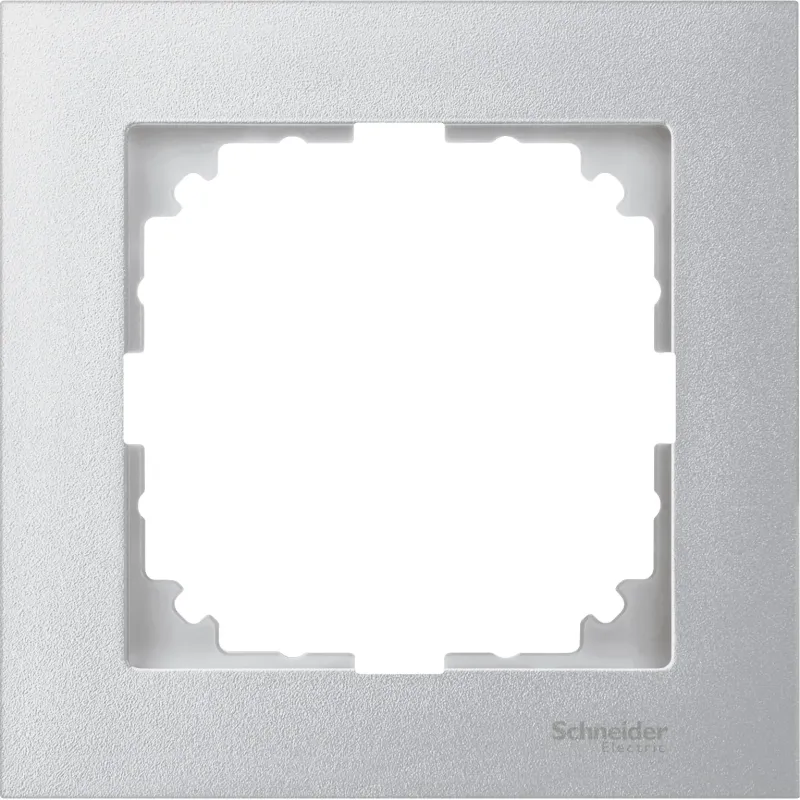 Schneider Electric Frame Merten System M, 1-Gang, Aluminium MTN4010-3660