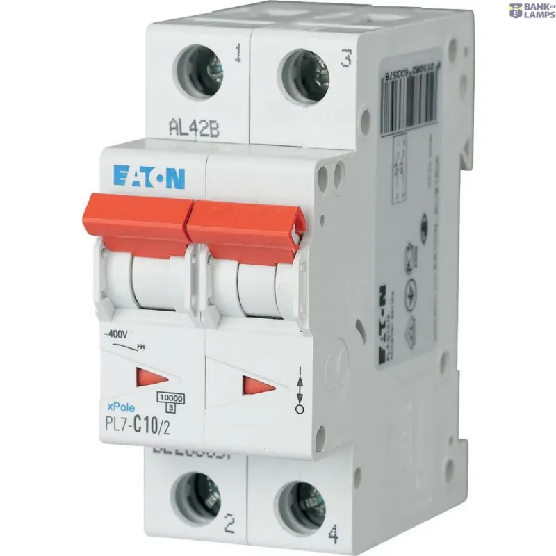 EATON PL7-C10/2 Miniature circuit breaker (MCB), 10 A, 2p 263357