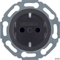 Berker 475501 — SCHUKO Socket outlet enhanced contact protection, Adjustable Mounting Orientation in 45°step