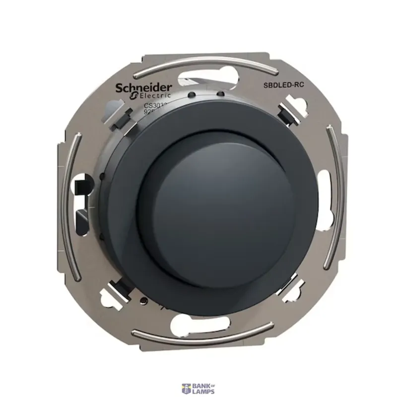 Schneider Electric Dimmer Renova, 370W, Black, LED Rotary Dimm RC 1 WDE011629