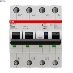 ABB 2CSR256140R1254 — DS203NC C25 A30 Residual Current Circuit Breaker with Overcurrent Protection ABB 2CSR256140R1254 — DS203NC C25 A30 Residual Current Circuit Breaker with Overcurrent Protection
