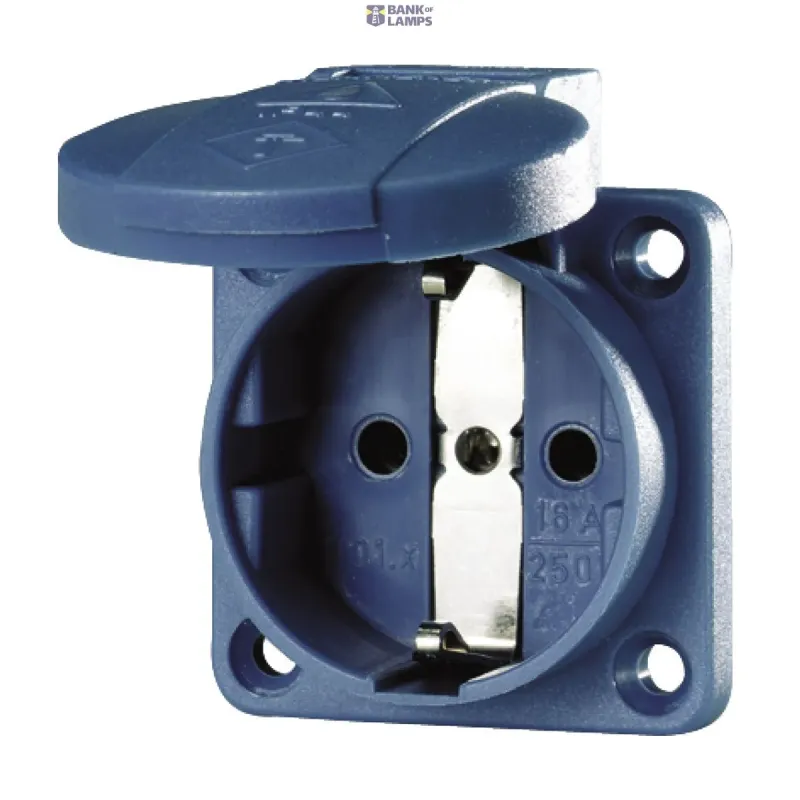 Mennekes SCHUKO Socket Outlet 16A, 2P+A, 230V, IP44, Blue 11011