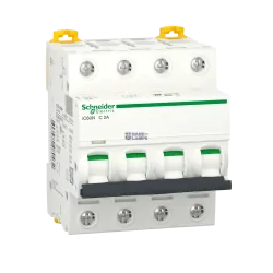 Schneider Electric A9F74402 — automātslēdzis Acti9 iC60, 4P, 2 A, 6 kA, C Curve