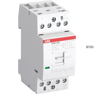 ABB 1SAE232111R0140 — EN25-40N-01 Installation kontaktors (NO) 25 A - 4 NO - 0 NC - 24 V - Control Circuit 400 Hz ABB 1SAE232111R0140 — EN25-40N-01 Installation kontaktors (NO) 25 A - 4 NO - 0 NC - 24 V - Control Circuit 400 Hz