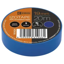 Izolācijas lente PVC 19mm/20m zila, EMOS Izolācijas lente PVC 19mm/20m zila, EMOS