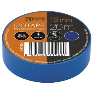 Izolācijas lente PVC 19mm/20m zila, EMOS Izolācijas lente PVC 19mm/20m zila, EMOS