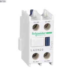 Schneider Electric LADN20 — Auxiliary Contact Block TeSys Deca, 2NO, Screw Terminals, IP20, Dark grey