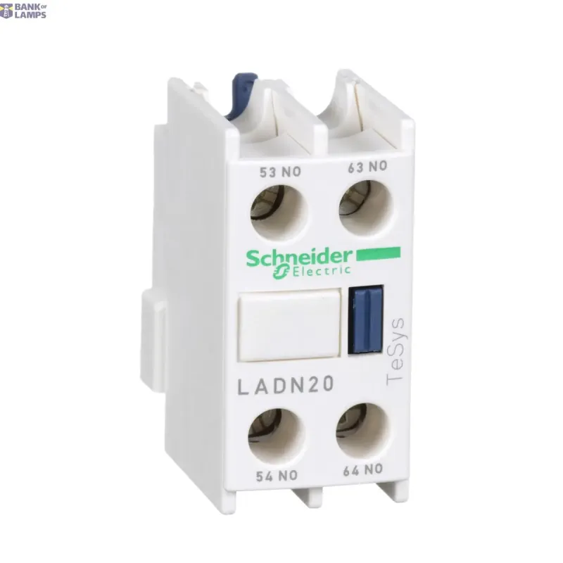 Schneider Electric Auxiliary Contact Block TeSys Deca, 2NO, Screw Terminals LADN20