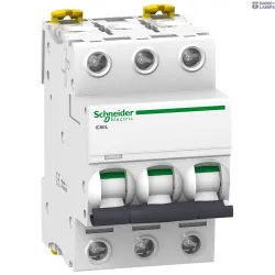 Schneider Electric A9F94316 — automātslēdzis Acti9 iC60L, 3P, 16 A, C Curve, 70 kA, 12–133 V AC