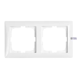 Cover Frame 2V Basic 55 White Cover Frame 2V Basic 55 White