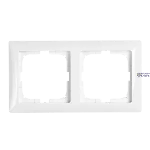 Cover Frame 2V Basic 55 White Cover Frame 2V Basic 55 White