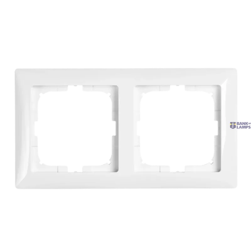 PATRON Cover Frame 2V Basic 55 White AB02W