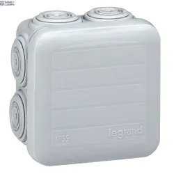 Legrand 092005 — Junction Box Plexo 65×65, 78×46mm, 78mm, Grey, IP55