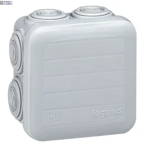 Legrand 092005 — Junction Box Plexo 65×65, 78×46mm, 78mm, Grey, IP55