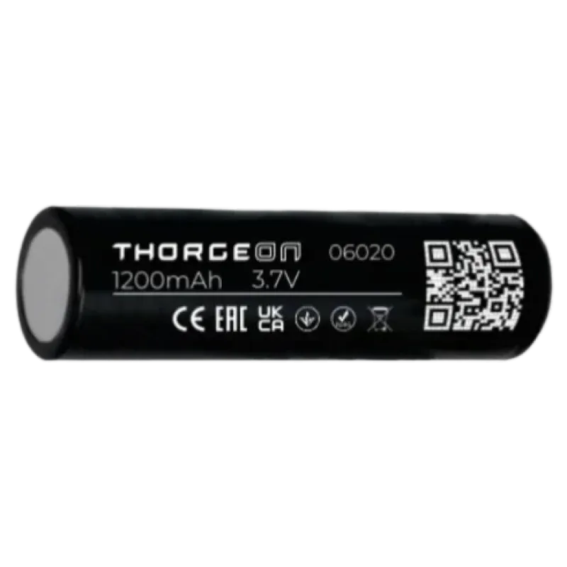 THORGEON Rechargeable Li-ion Batterie 18650 3.7V 1200Mah 06020