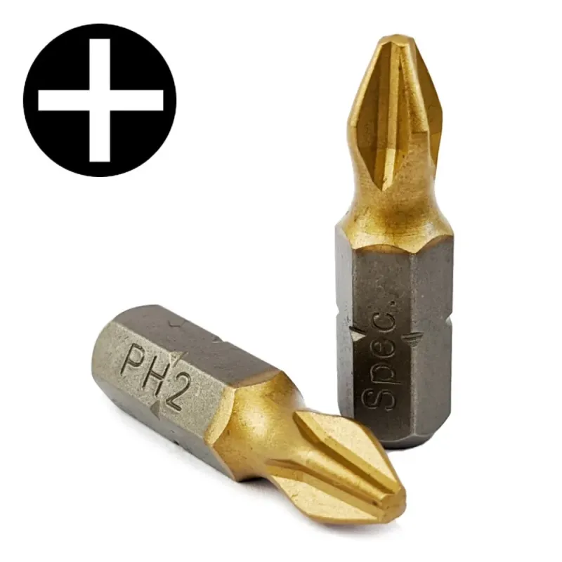 Specialist+ SPECIALIST+ skrūvgrieža uzgalis TITANIUM PH2, 10gab 24-2-031