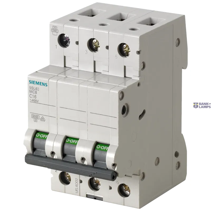 Siemens Miniature circuit breaker 400 V 6kA, 3-pole, B, 25A 5SL6325-6