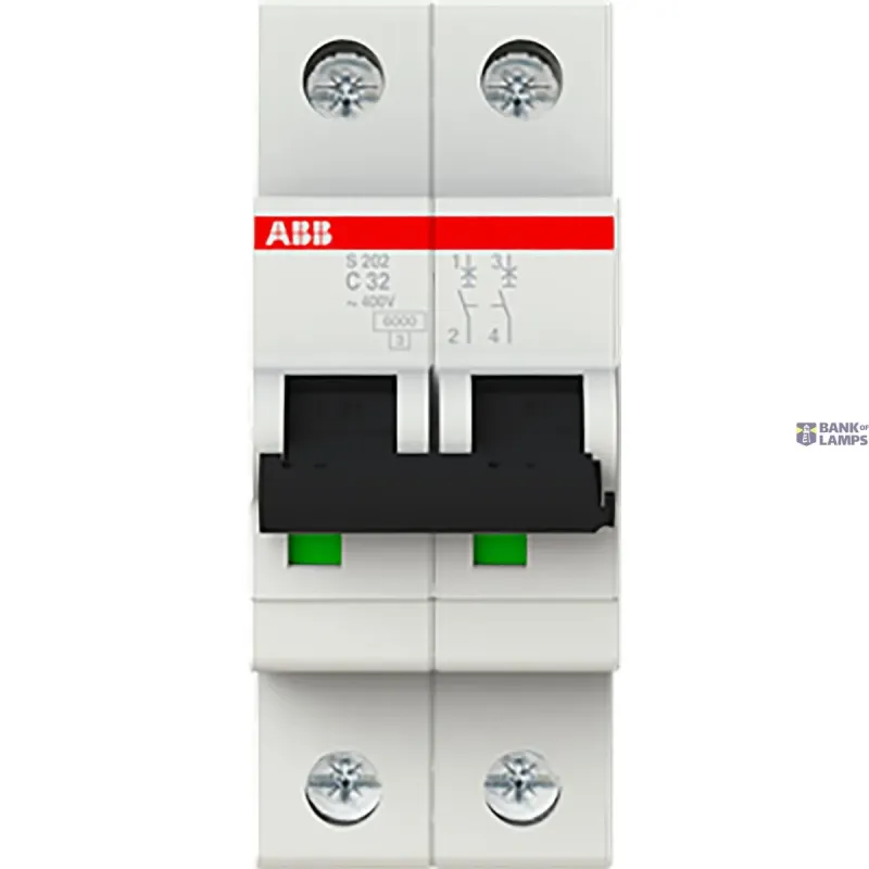 ABB S202-C32 Miniature Circuit Breaker - 2P - C - 32 A 2CDS252001R0324