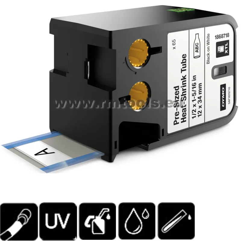 DYMO L.grieztu caurulīšu XTL 12mm x 34mm(65) 31-8718
