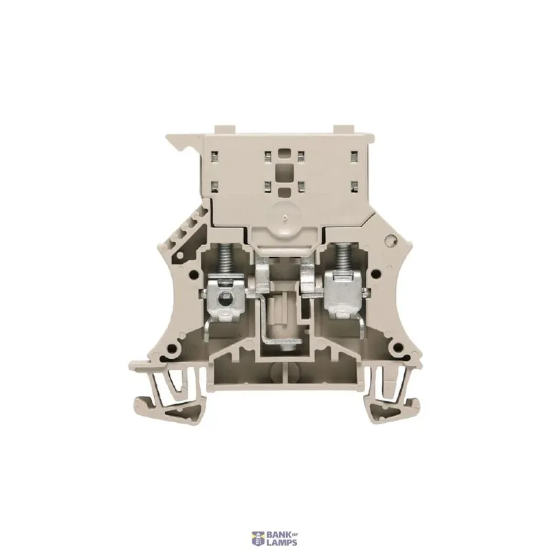 Weidmüller Fuse Terminal Block Screw connection, dark beige, 6 mm² 1011000000