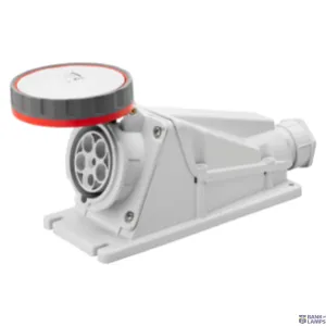 GEWISS GW63526 — 90° Angled Surface-mounting Socket-outlet IP67, 3P+E 63A 380-415V 50/60Hz, Red, 6h, Screw Wiring GEWISS GW63526 — 90° Angled Surface-mounting Socket-outlet IP67, 3P+E 63A 380-415V 50/60Hz, Red, 6h, Screw Wiring