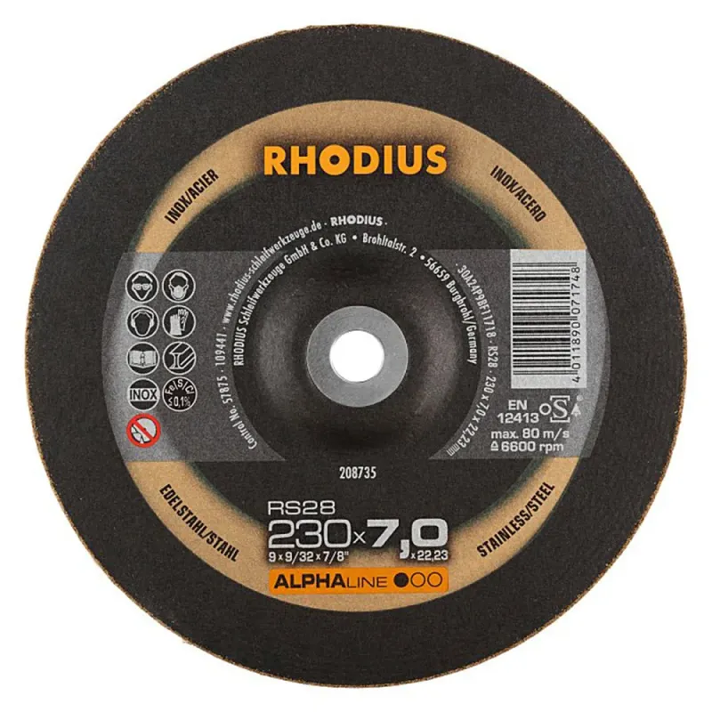 RHODIUS Slīpēšanas disks„RHODIUS