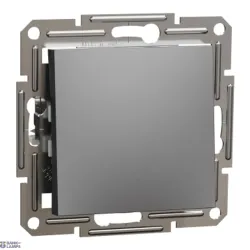 Schneider Electric EPH0700171 — Push-Button Asfora, 1P, Screwless Terminals, Anthracite, ole Pushbutton, Wo