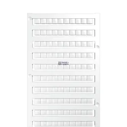 Weidmüller 1609820000 — Dekafix, Terminal marker, 5 x 6 mm, Pitch in mm (P): 6.00 Weidmueller, white
