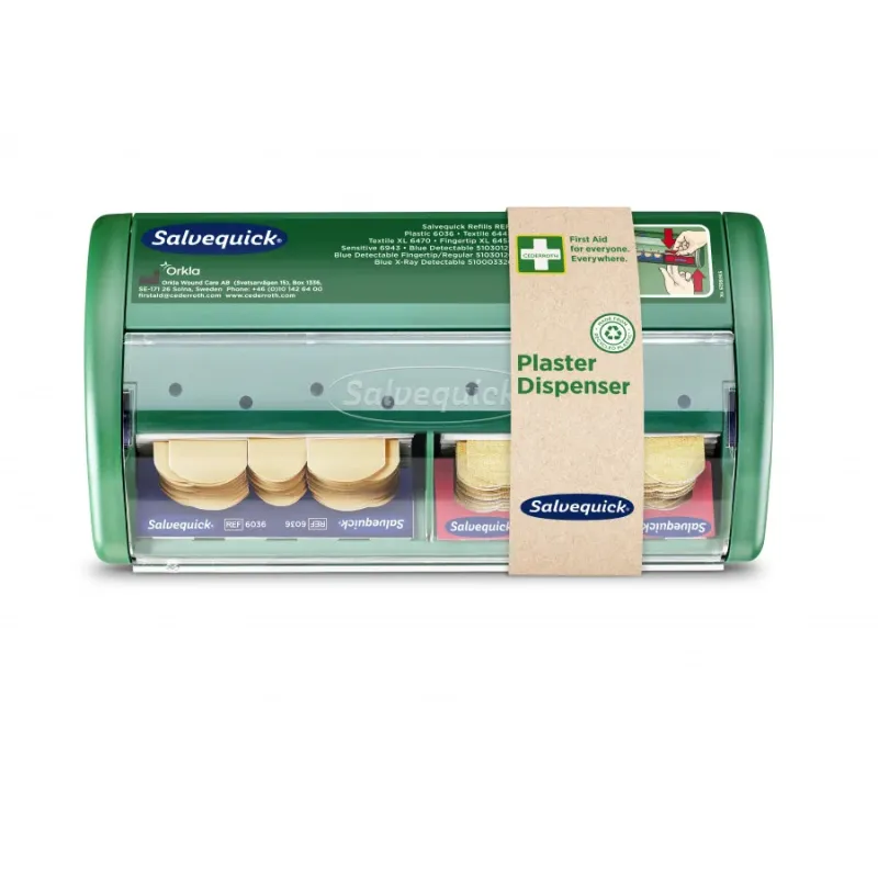 Cederroth Salvequick plāksteru dozators, ar REF6036+6444 plāksteriem 490700