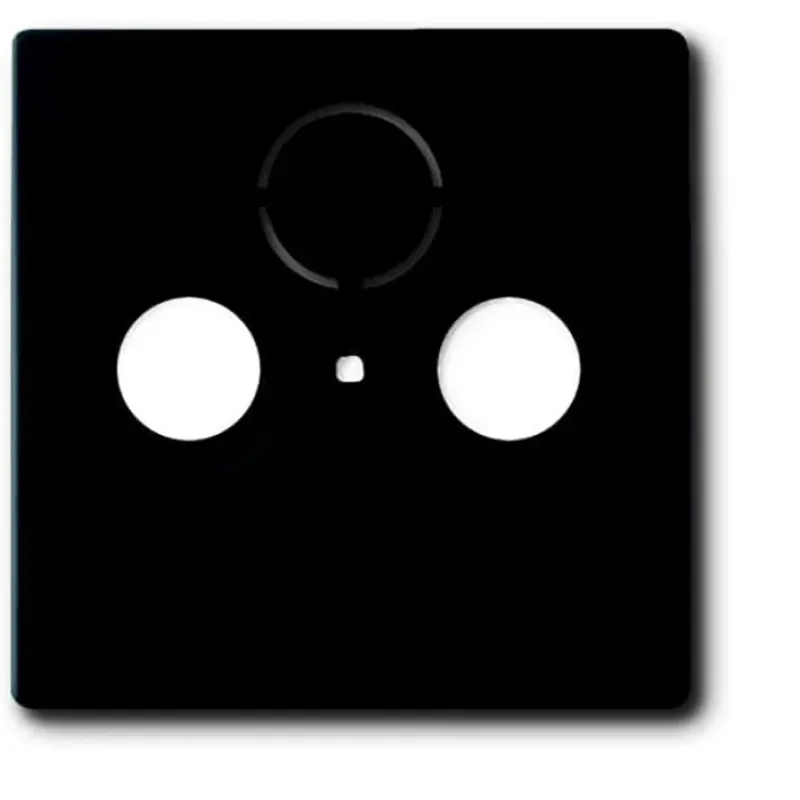 Busch-Jaeger 1743-885 Cover Plate SAT 3 gang black matt - 63x63 2CKA001724A4298