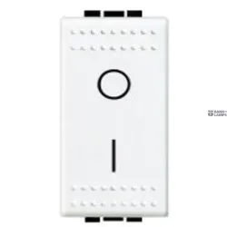 BTicino N4002N — One-Way Switch LivingLight 16A, 2P, 16 AX, 1 Module, 250 V AC