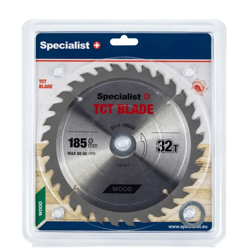 Specialist+ SPECIALIST+ griešanas disks, 185 x 32T x 30/20/16 mm 51-1-18532