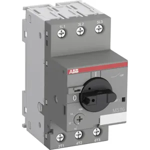 ABB 1SAM250000R1008 — MS116-4.0 Manual Motor Starter 2.5 ... 4.0 A ABB 1SAM250000R1008 — MS116-4.0 Manual Motor Starter 2.5 ... 4.0 A