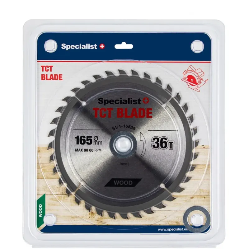 Specialist+ SPECIALIST+ griešanas disks, 165 x 36T x 20/16 mm 51-1-16536
