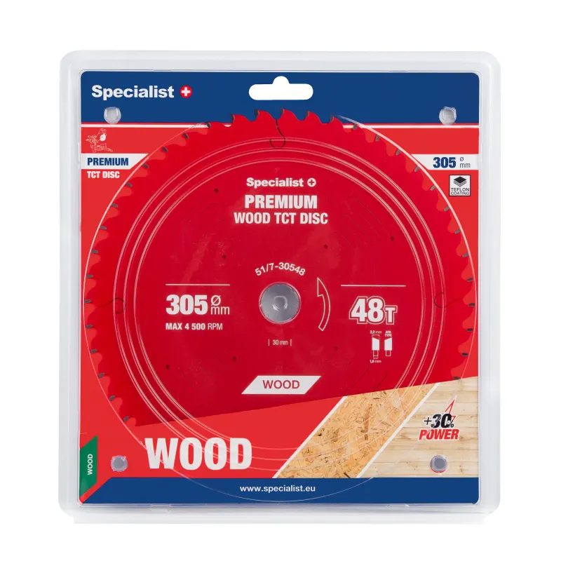 Specialist+ Griešanas disks 305x48Tx30mm, Wood PREMIUM, SPECIALIST+ 51-7-30548