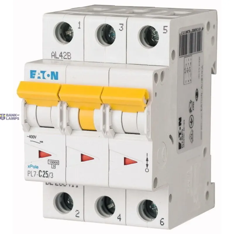EATON PL7-B25/3 Miniature circuit breaker (MCB), 25 A, 3p 263391